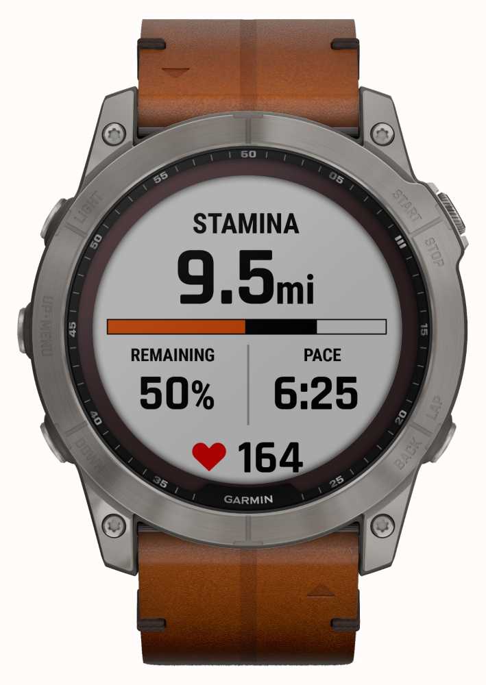Garmin Fenix 7X Sapphire Solar Ref. 010-02541-19 Titanium Leather for  $1,012 for sale from a Trusted Seller on Chrono24