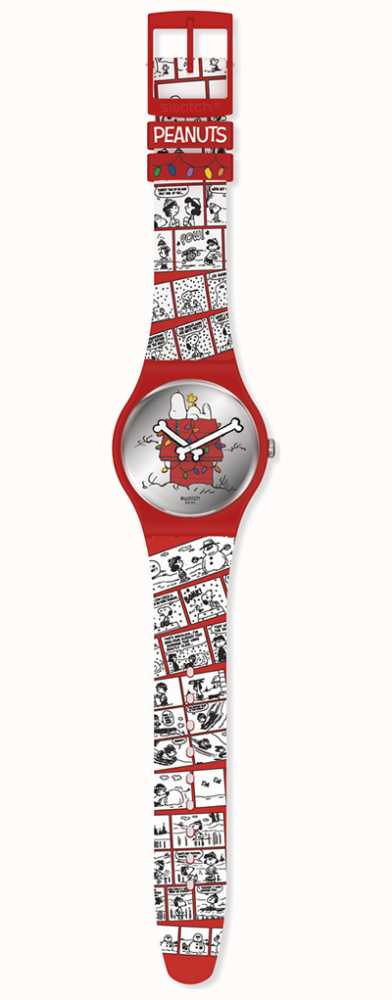 Swatch CHOMP! Swatch X Peanuts Watch & Dog Bowl Set SO29Z109