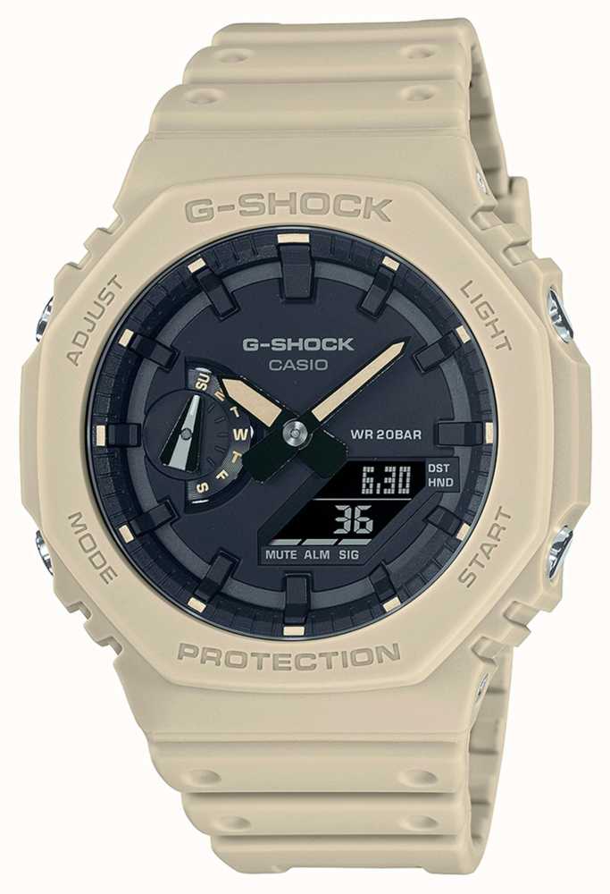 Casio G-Shock Octagon Series Carbon Core Guard Beige Watch GA-2100-5AER - First Class Watches™
