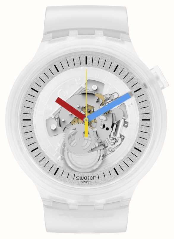 Swatch CLEARLY BOLD Quartz Skeleton Dial SB01K100 - First Class