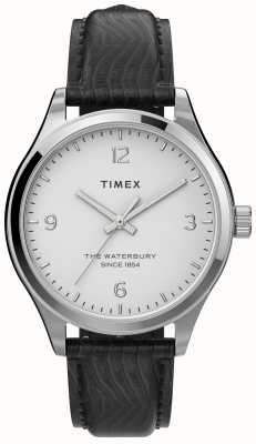 Timex Women's Waterbury Silver-tone Case And Black Strap TW2U97700