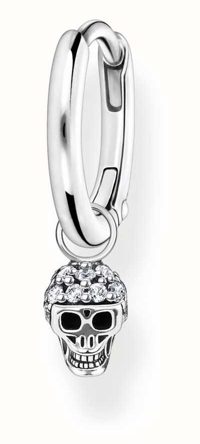 Thomas Sabo Sterling Silver Single Hoop Earring With Crystal Set Skull  Pendant CR706-643-14 - First Class Watches™ USA