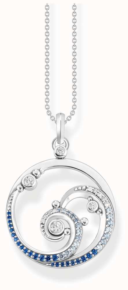 THOMAS SABO ROSE GOLD ON SILVER ZIRCONIA SNOWFLAKE NECKLACE - BRANDS from  Adams Jewellers Limited UK