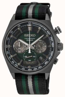 Lotus Men's Chrono (42mm) Green Dial / Black Leather Strap L18691