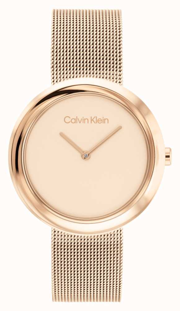 Beskrive heroin leninismen Calvin Klein Women's Rose Gold Dial | Rose Gold Stainless Steel Mesh  Bracelet 25200013 - First Class Watches™ USA