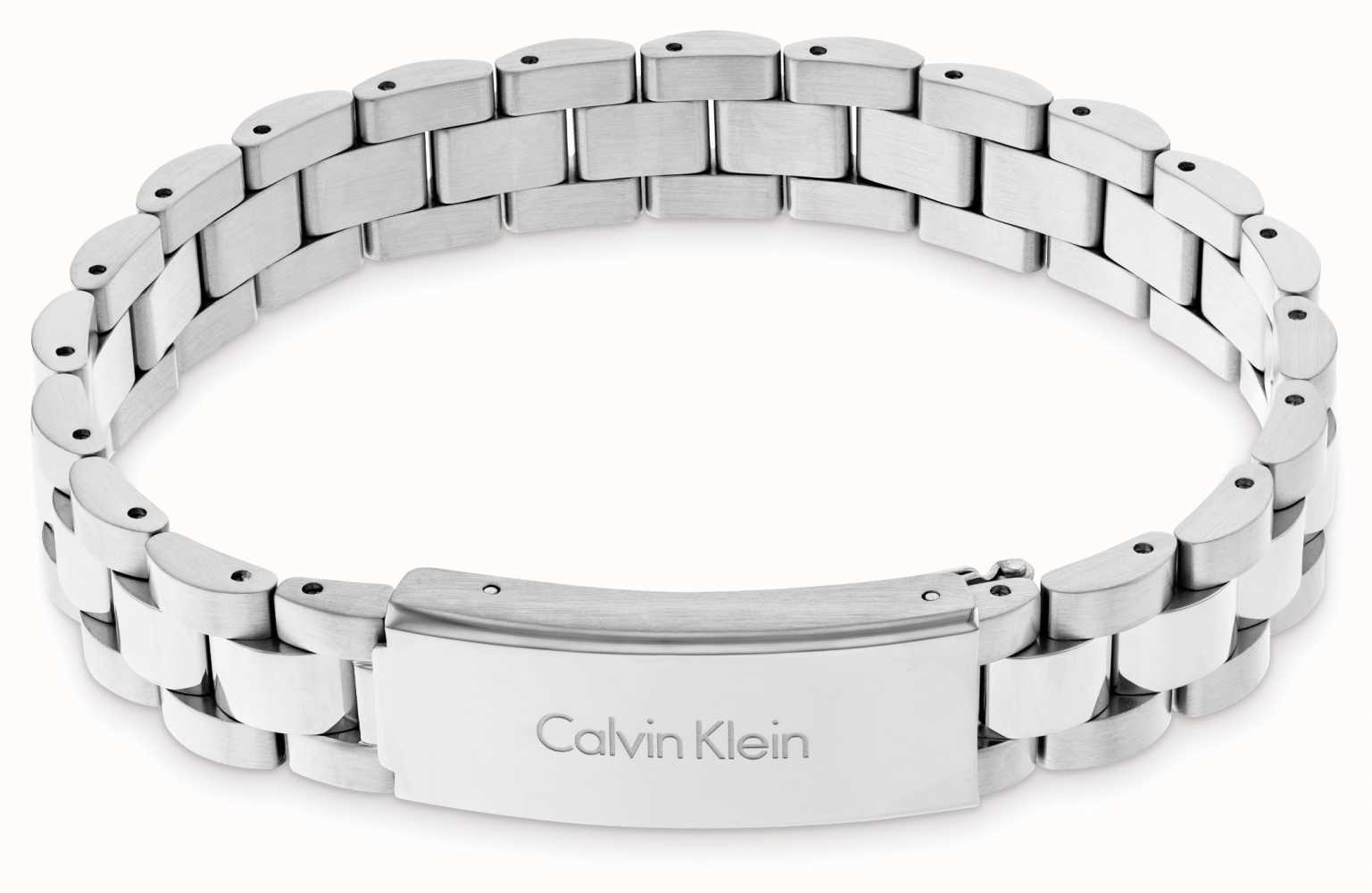 Calvin Klein Men's Stainless Steel Bracelet With Logo Detail 35000090 -  First Class Watches™ USA