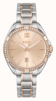 BOSS Women's Felina | Rose Gold Dial | Two Tone Bracelet 1502622