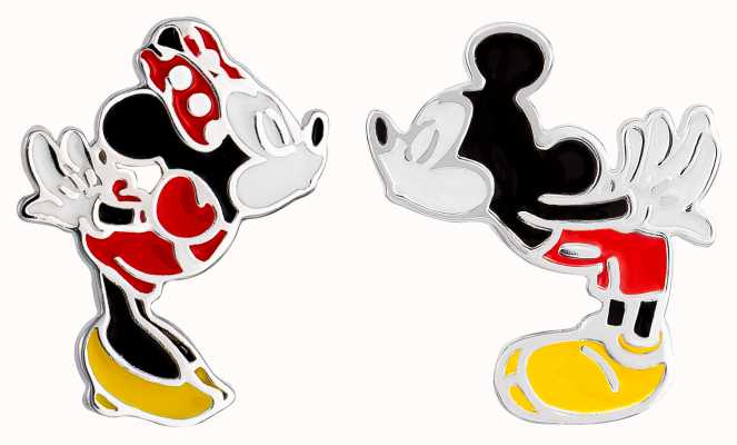 Disney Kissing Minnie and Mickey Mouse Stud Earrings E905642SL