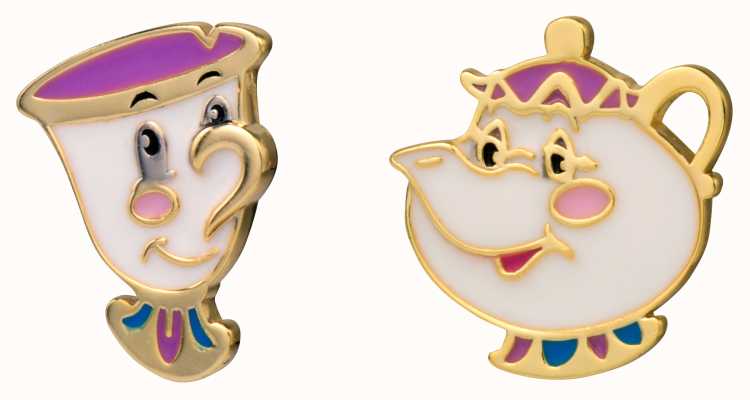 Disney Mrs Potts and Chip Enamel Stud Earrings E906336YL