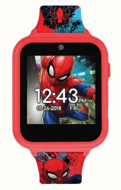 Marvel Spider Man iTime Unisex Touchscreen Smart Watch with Silicone Strap  and Red Case 42MM - Walmart.com