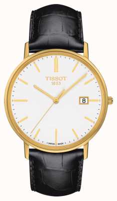Tissot Goldrun Sapphire 18K Gold Leather Strap T9224101601100