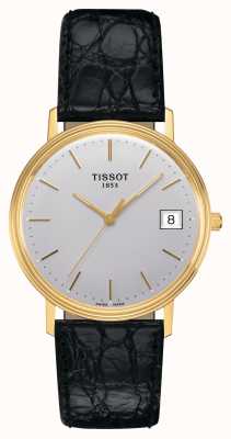 Tissot Goldrun Hesalite 18K Gold Silver Toned Dial T71340131