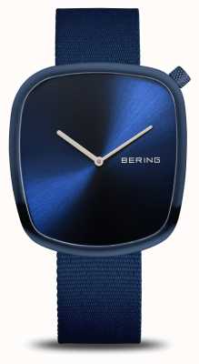 Bering Pebble | Polished Blue | Deep Blue Dial | Recycled Blue Strap 18040-397