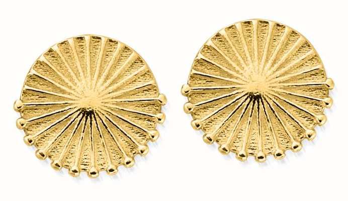 ChloBo Sunburst Gold Plated Stud Earrings GEST3215