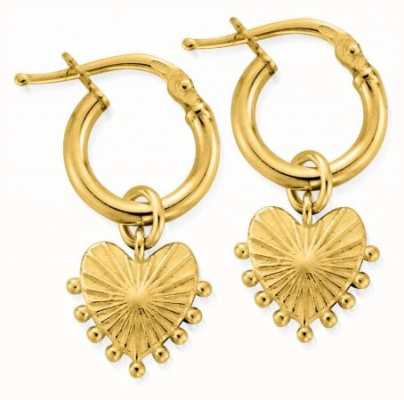 ChloBo Glowing Beauty Gold Small Hoop Earrings GEH3197