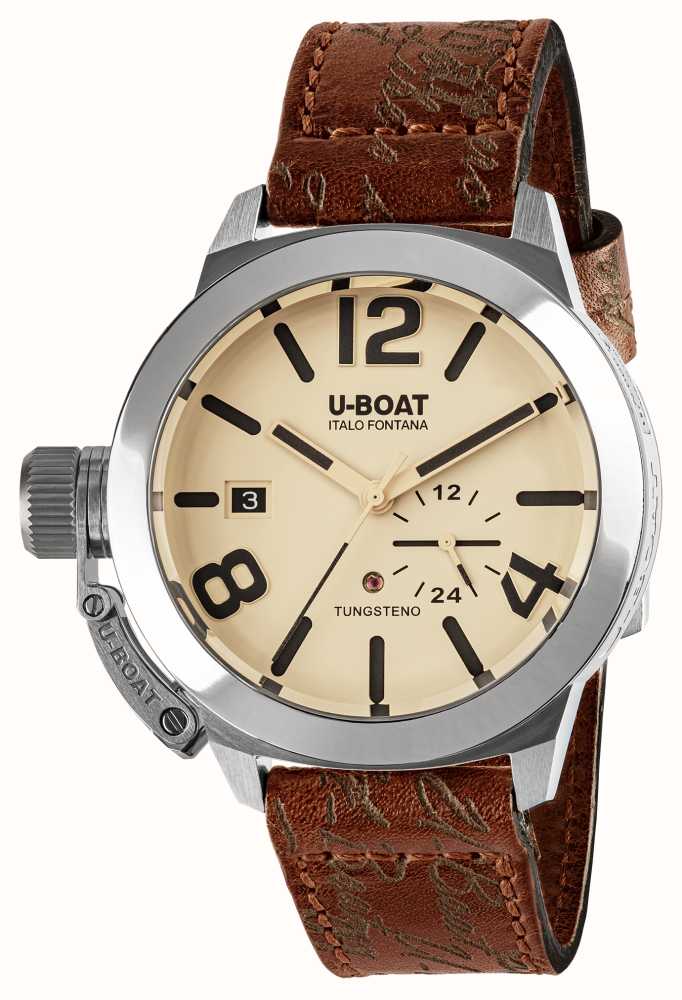 U-Boat Sommerso Ghiera Ceramica (46mm) Red Gradient Dial / Black Vulcanised  Rubber 9521 - First Class Watches™ USA