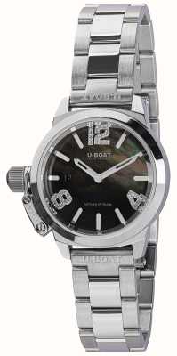 U-Boat Classico 30mm Black Mother of Pearl Watch 8899
