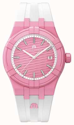 Maurice Lacroix Aikon Quartz #TIDE Upcycled-Plastic White/Pink AI2008-EEEE1-3A0-0
