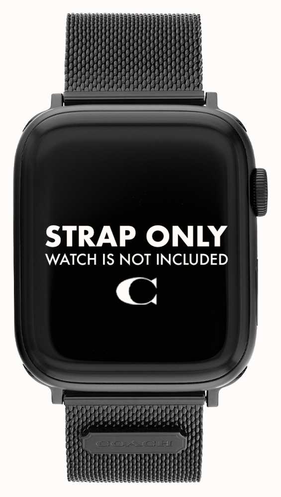 Coach Apple Watch Stainless Steel Bracelet 42mm/44mm/45mm - Black