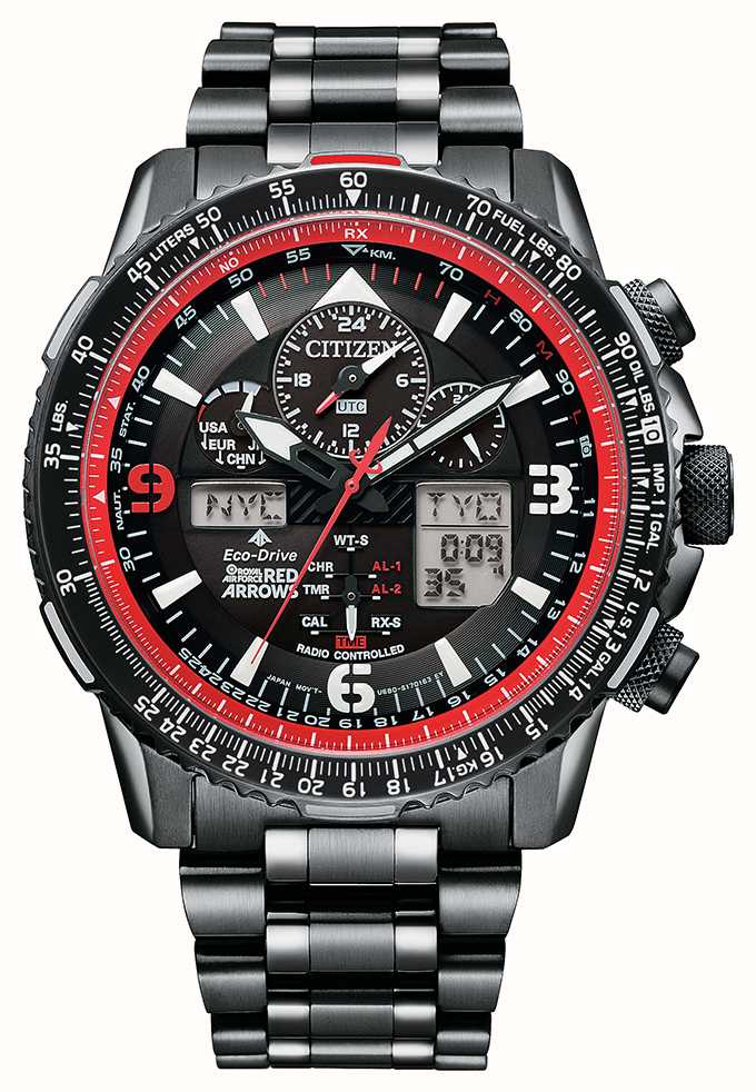 misundelse computer Hvad angår folk Citizen Red Arrows Skyhawk A-T Limited Edition Eco-Drive Promaster Radio  JY8087-51E - First Class Watches™ USA