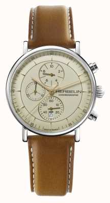 Herbelin Inspiration Men's Brown Leather Strap Watch 35647AP17TRGD