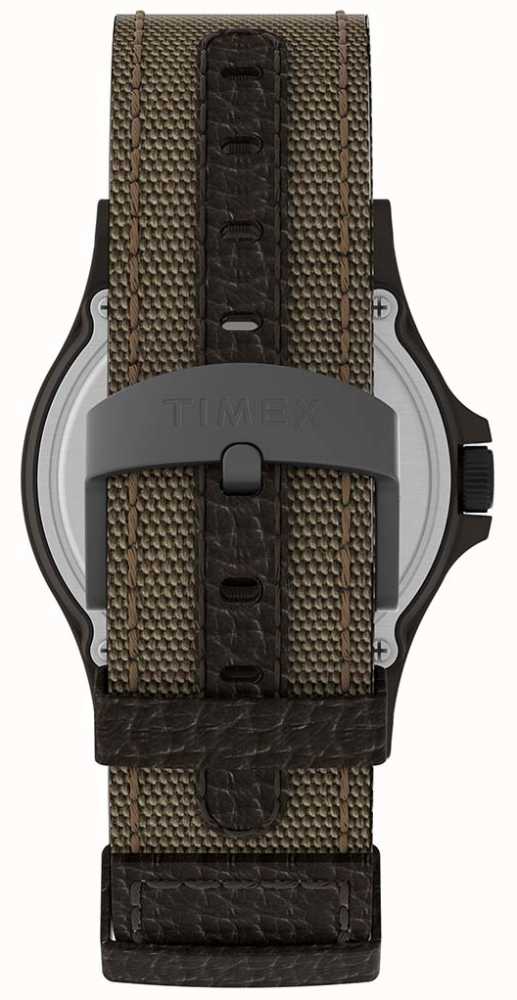 Timex Mens | Expedition | Camper | Cream Dial | Khaki Fabric Strap TW4B23700