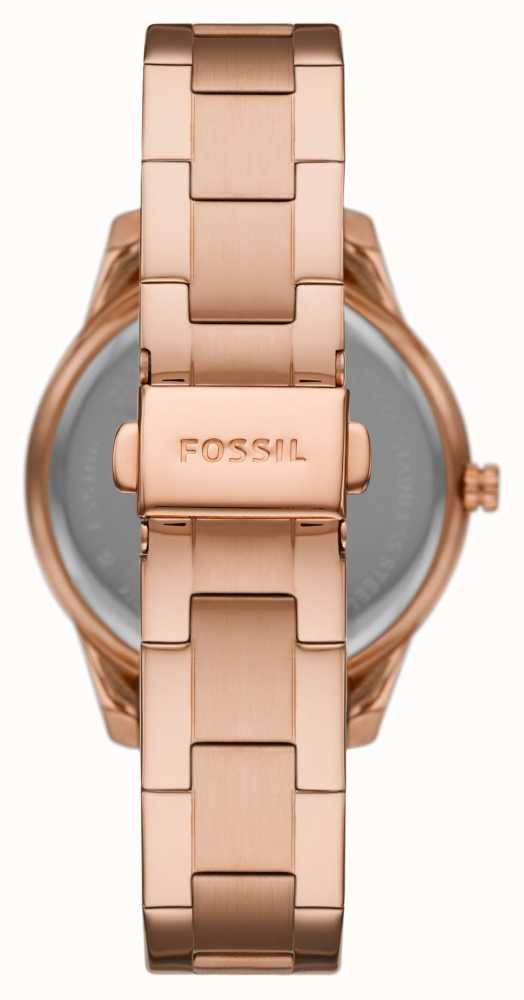 Fossil Women's Stella Sport | Brown Dial | Crystal Set | Rose Gold