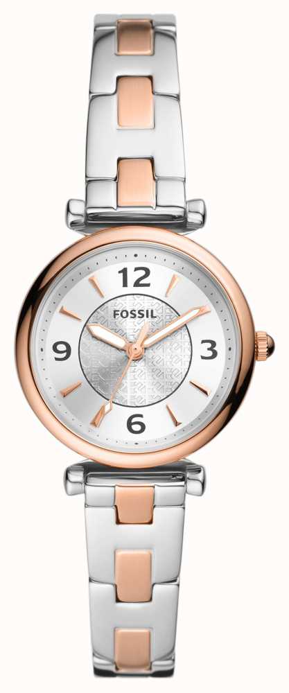 Fossil Women's Carlie | Silver Dial | Two Tone Stainless Steel