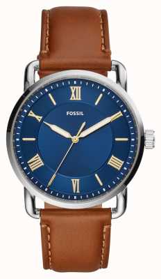 Fossil Men's Copeland | Black Dial | Brown Leather Strap FS5666