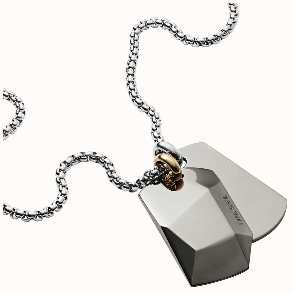 Diesel LOW POLY DOUBLE ASYMETRIC DOGTAGS DX1143040 - First Class