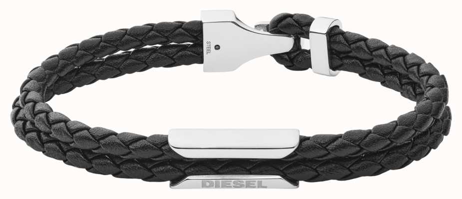 Diesel FRAMED STACKABLES Braided Leather Bracelet DX1247040