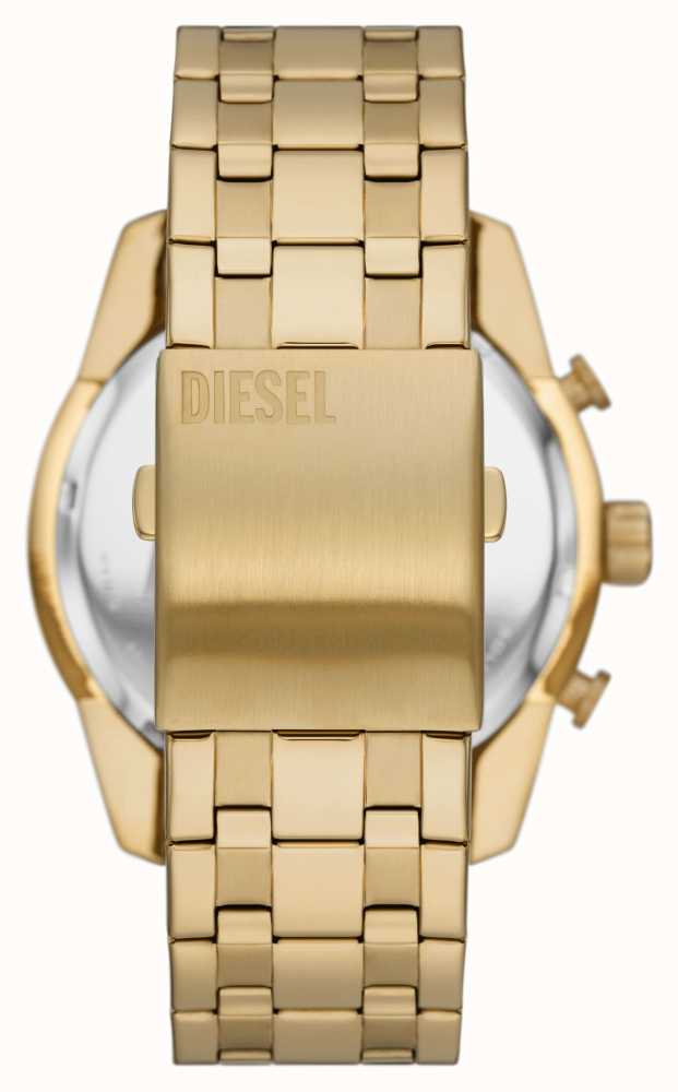 First Chronograph Steel Watches™ DZ4590 Split Diesel Class USA Stainless Gold-tone Watch -