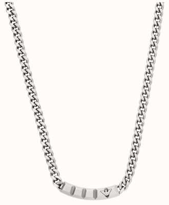 Emporio Armani Men's Pendant Necklace | Stainless Steel | Black