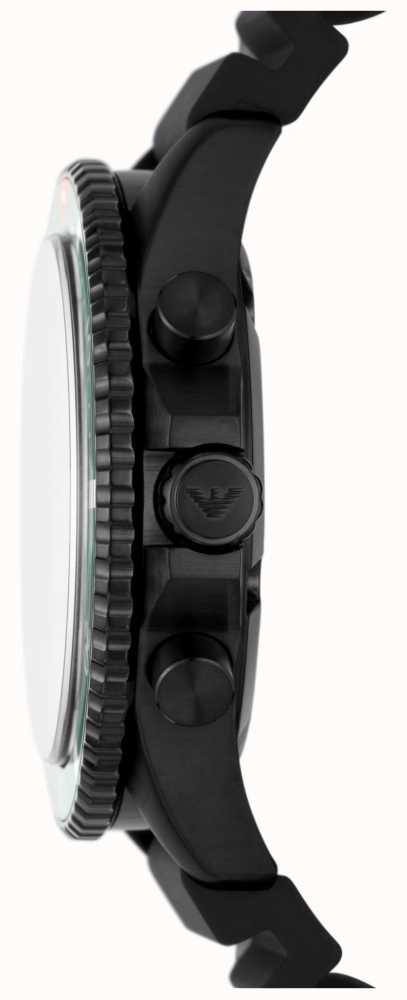 Emporio Armani Men\'s | Green Dial | Black Silicone Strap AR11463 - First  Class Watches™ USA