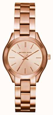 Michael Kors | Bracelet USA | Slim Steel Black Class Mesh - First Black Watches™ MK9060 Runway Dial Chronograph