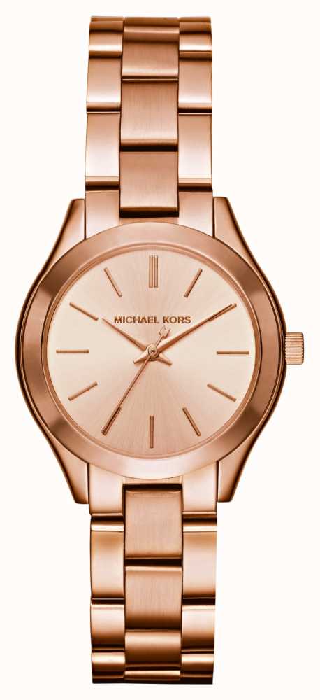 Runway Class USA Slim Kors Toned MK3513 Watches™ - First Michael Watch Rose-Gold