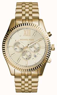 Watches™ - Hutton Michael Class Gold-Toned MK8953 Chronograph Watch Kors USA First