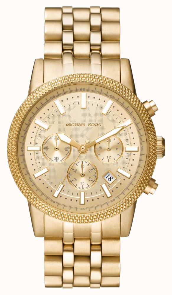 Michael Kors Hutton Gold-Toned Chronograph First MK8953 Watches™ Class - Watch USA