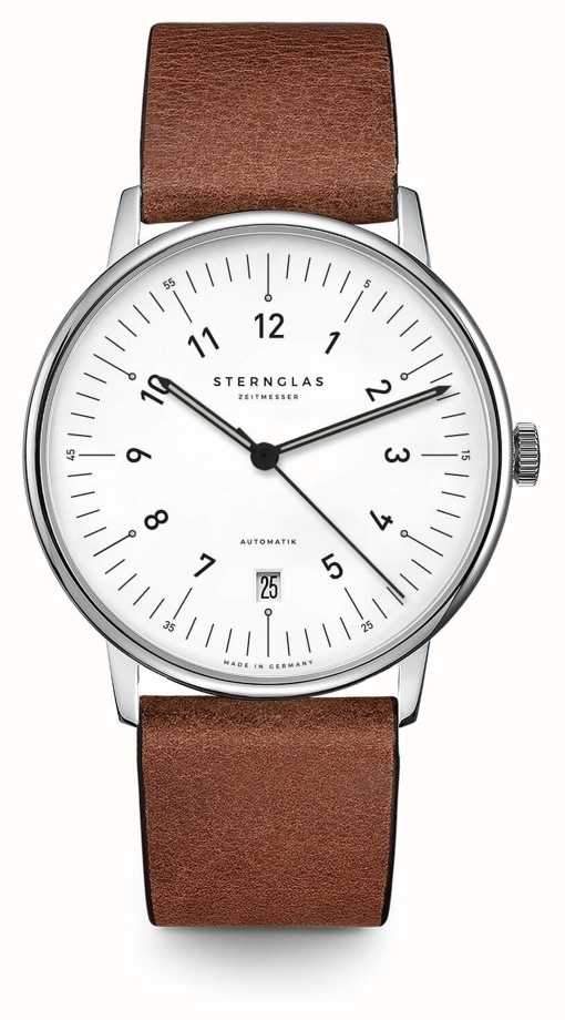 STERNGLAS Men's Selecta Limited Edition Brown Leather Strap Watch  S02-SE01-VI14