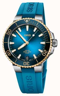 ORIS Aquis Date Calibre 400 Bi-Colour Blue Rubber 01 400 7769 6355-07 4 22 75FC