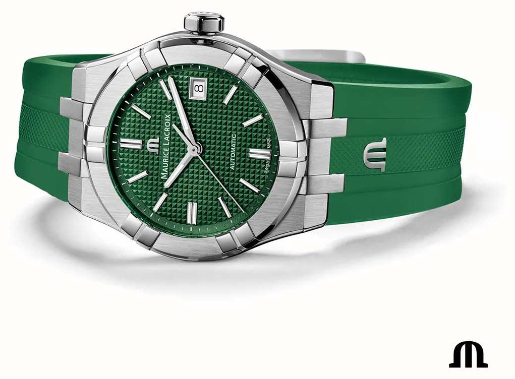 Lacroix Green Automatic Paris Clous USA First Aikon AI6007-SS000-630-5 Green (39mm) Maurice De / Class Watches™ Dial -