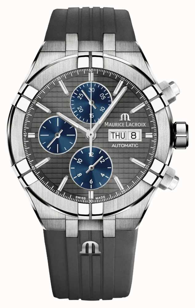 Maurice Lacroix Aikon Automatic Chronograph Day/Date - Watches™ (44mm) USA Titanium First TT030-330-2 AI6038- Class