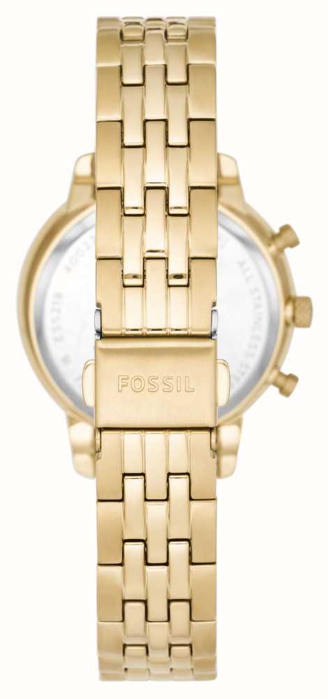 Fossil Women's Neutra | Gold Chronograph Dial | Gold Stainless Steel  Bracelet ES5219 - First Class Watches™ USA