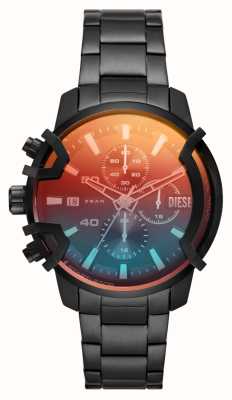 Diesel Griffed Chronograph | Black Leather Strap DZ4603 - First Class  Watches™ USA