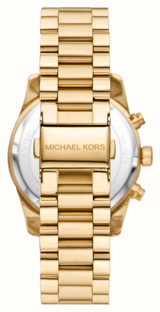 Michael Kors Lexington Tortoiseshell Dial Gold Stainless Steel