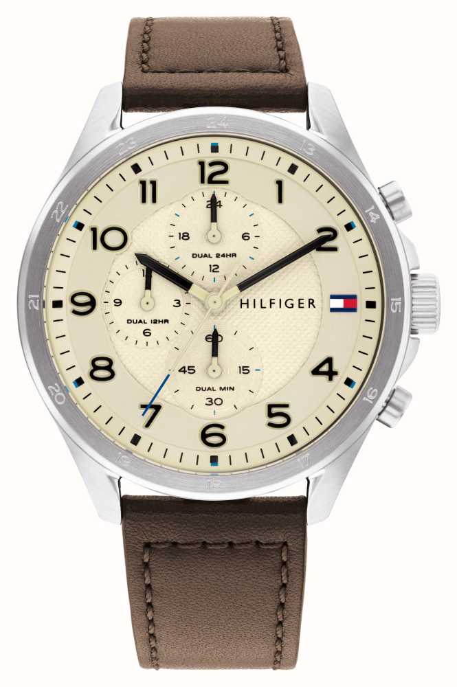 Tommy Hilfiger Men's Axel, Cream Chronograph Dial