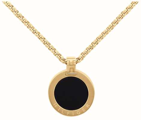 Tommy Hilfiger Iconic Gold Tone Circle Necklace 2780656