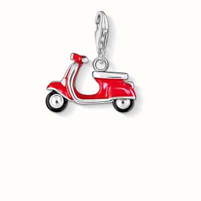 Thomas Sabo Scooter Charm Red 925 Sterling Silver Cold Enamel 0827-007-10