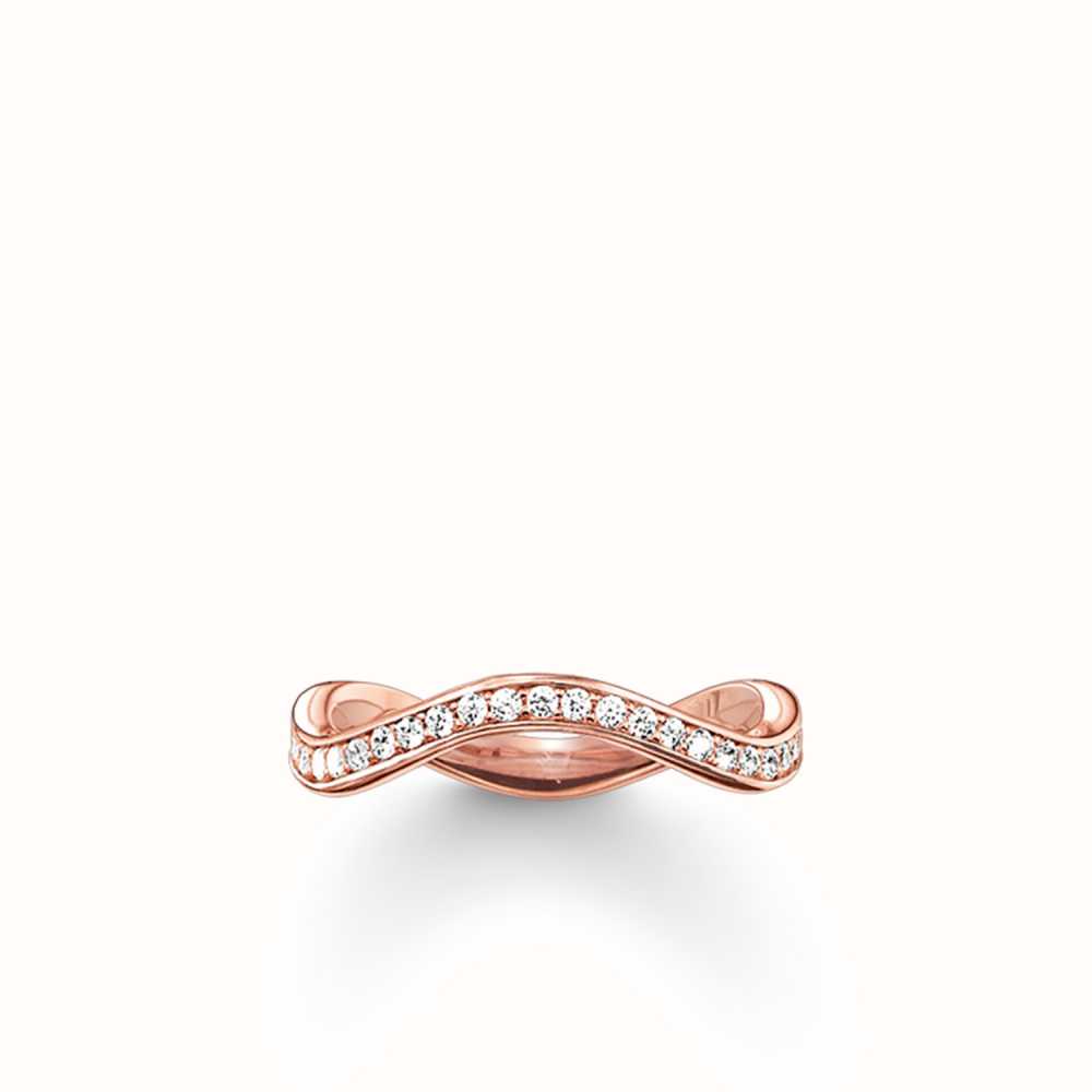 kroeg Drijvende kracht Formulering Thomas Sabo Ring Size 56 Rose Gold PLATE C/Z TR2010-416-14-56 - First Class  Watches™ USA