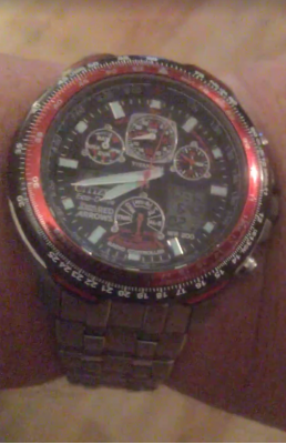 Citizen red arrows discount skyhawk titanium gents watch